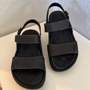 Wolky Woman's Nimes Slingback Open Toe Sandal Leather size 8